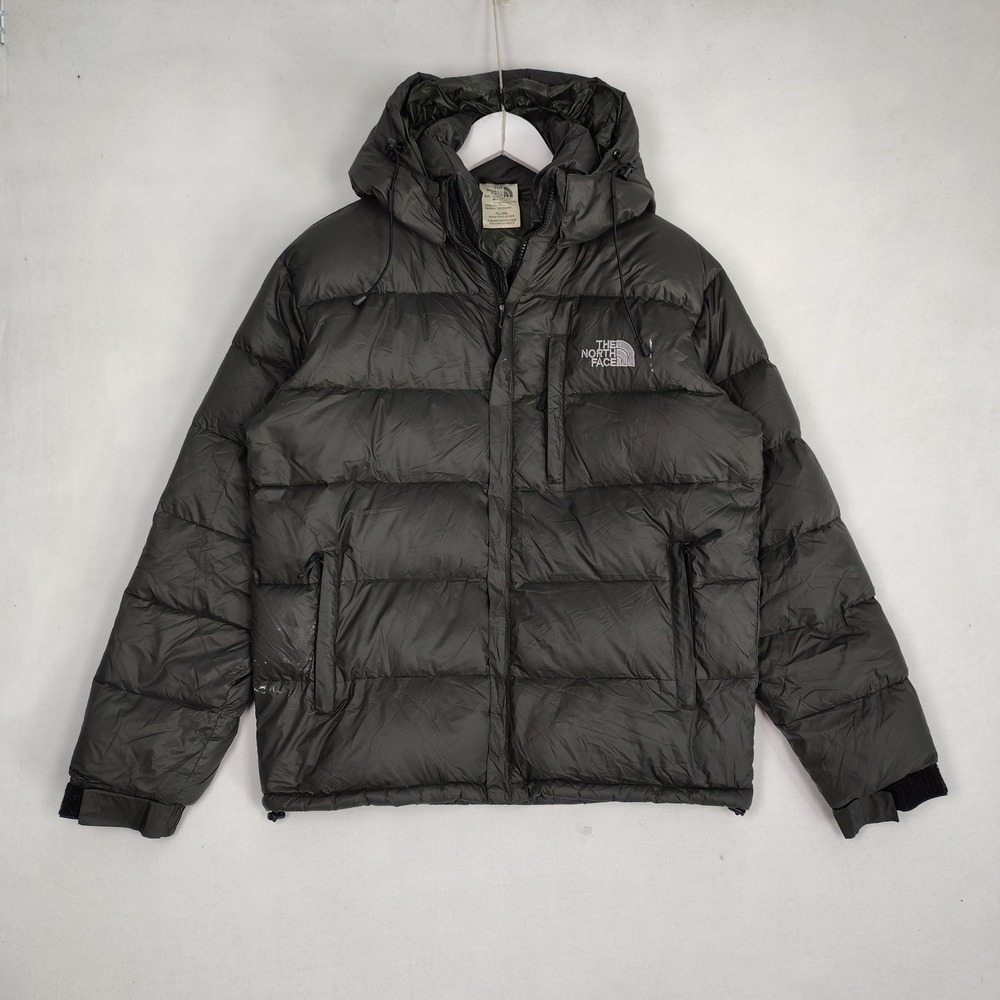 The North Face 900 Fill Down Puffer Jacket Gore Dry Loft Hooded Black Mens M